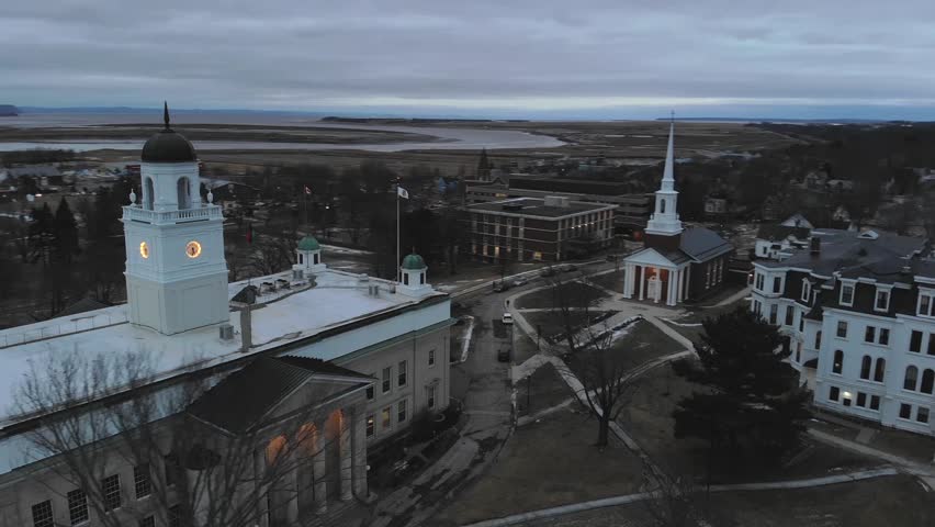 Acadia University Aerial, Wolfville, Nova Scotia