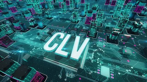 CLV with digital technology concept