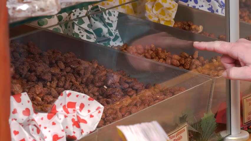 Candied Almonds at Christmas Stall