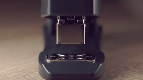 Close up of stapler