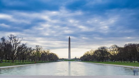 Washington Monument in early morning, located in Washington DC, USA.
