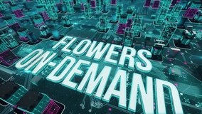 Flowers on-demand with digital technology concept - Powered by Shutterstock - Get 15% off with code: PIKWIZARD15