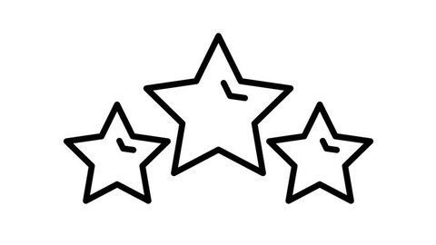 Simple Set Star Icons Trendy Line Stock Vector (Royalty Free) 1699311979