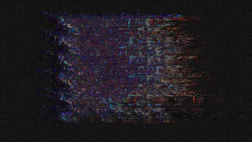 Digital Pixel Noise Glitch Art Effect Stock Footage Video (100% Royalty ...