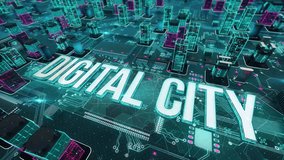 Digital City with digital technology concept - Powered by Shutterstock - Get 15% off with code: PIKWIZARD15