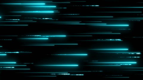 Blue bright neon particles. Communication concept texture. Digital information flow. High tech pattern. Abstract background. Seamless loop.