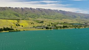Panoramic view of Lake Dunstan, South Island, New Zealand