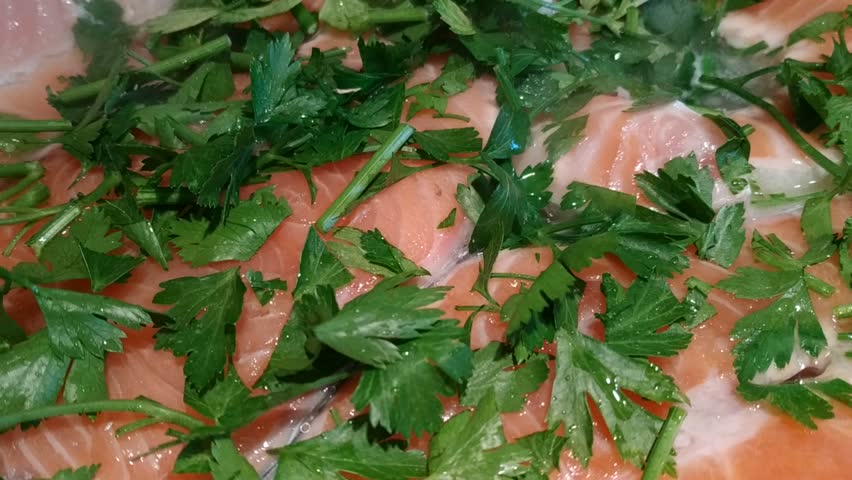 Raw Salmon being chopped image - Free stock photo - Public Domain photo ...