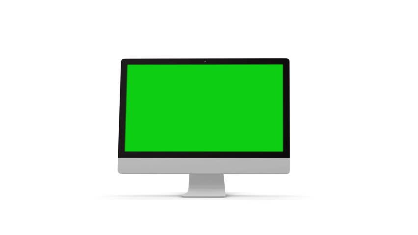 Green Screens Turn Stock Footage Video 
