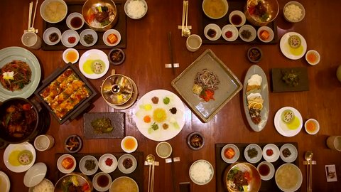 Stunning Culinary Experience of Traditional Korean Food Asian Buffet Selection