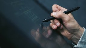 Designer working with Architecture blueprint drawing on digital interactive screen tablet computer - Powered by Shutterstock - Get 15% off with code: PIKWIZARD15