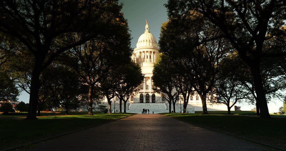 The Rhode Island State House on Capitol Hill in Providence USA