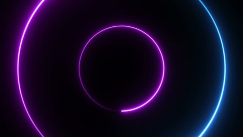 3d Render Glowing Lines Tunnel Neon Stock Illustration 1071512771 ...