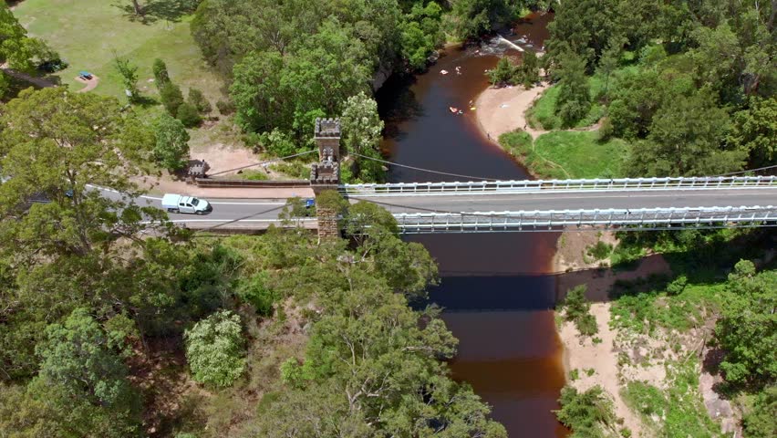 Kangaroo Valley Suspension Bridge - Hampden Bridge. One of only a few suspension bridges in Australia and also heritage listed. Built 1895
