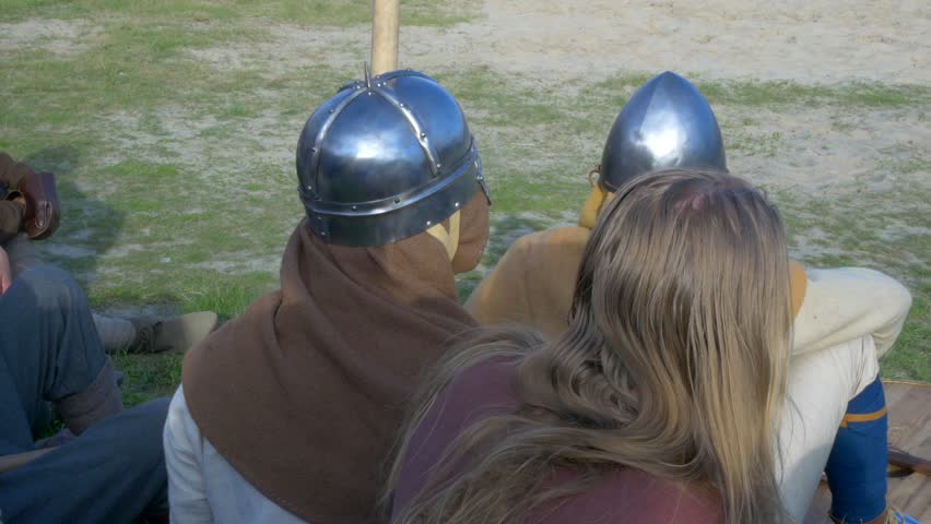 rest of strong and brave knights before the upcoming terrible and bloody war
