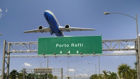 Airplane Take off Porto Rafti