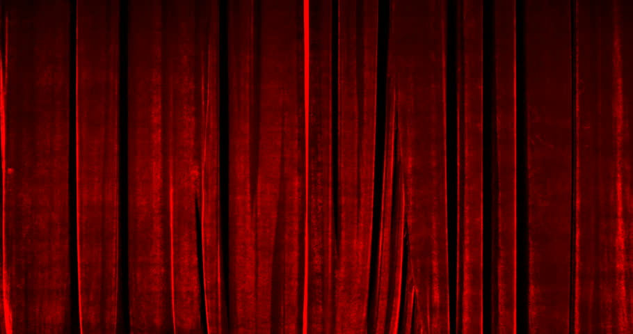 Real Velvet Cloth Stage Cinematic red silk Curtain open footage. Curtain For theater, opera, stage scenes. This opening curtain are shooted on Red Camera - slow motion. Real Cinematic Curtain. Royalty-Free Stock Footage #1024846511