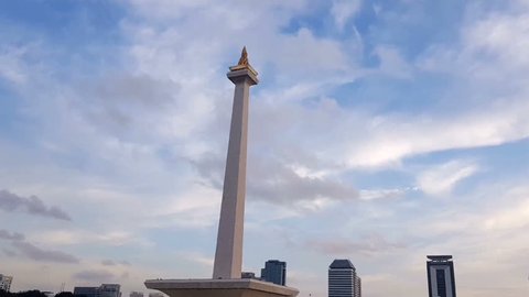 Golden hour in Monas Jakarta, Indonesia.
