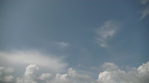 summer cumulus clouds timelapse