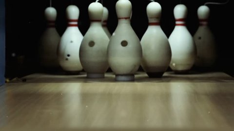 Bowling Pins and Dust. Zoom Out.