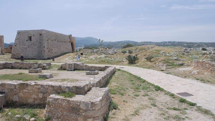 The Mosque of Sultan Ibrahim within the Fortezza, castle, Rethymnon, Crete, Greek Islands, Greece, Europe