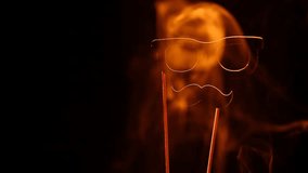 black mask smoke  - Powered by Shutterstock - Get 15% off with code: PIKWIZARD15