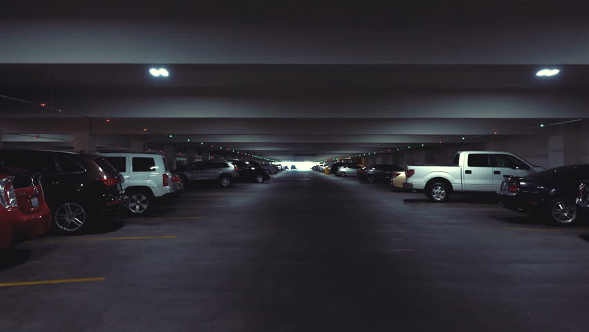 POV drive through underground parking garage in slow motion 120fps | Shutterstock HD Video #1024886480