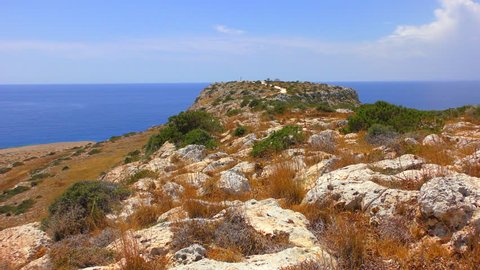 Rock at Cape Cavo Greco. Cyprus.