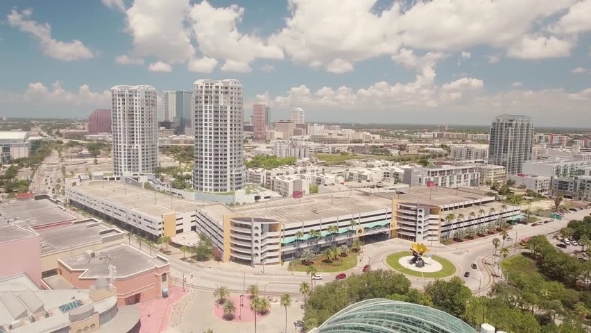 Skyline of Tampa, Florida with Clouds image - Free stock photo - Public ...