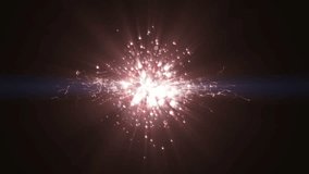 Abstract rose gold glitter star flying on dark background. 4K animation. - Powered by Shutterstock - Get 15% off with code: PIKWIZARD15