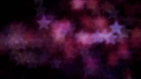 Lights bokeh in the form of stars and  blur. Bright background for video or presentations