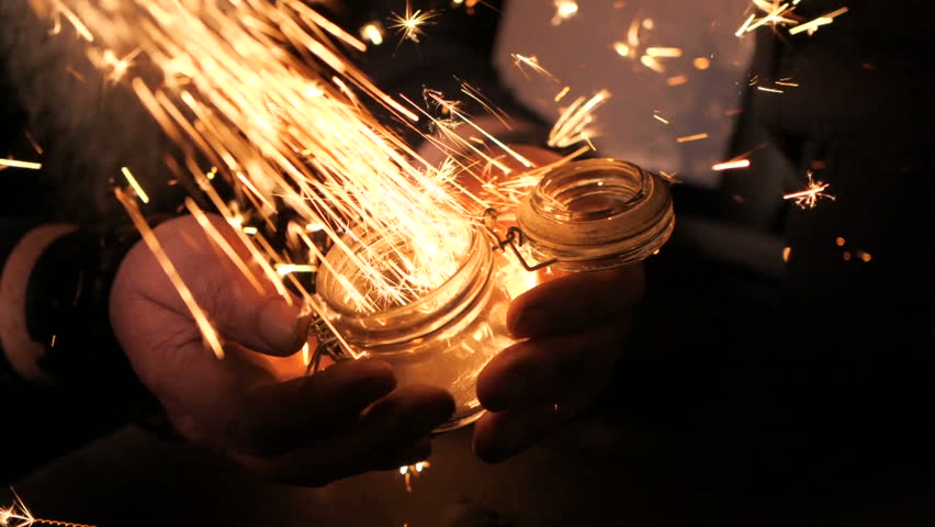 Sparks in a smithy | Shutterstock HD Video #1024954730