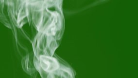 white smoke with green screen