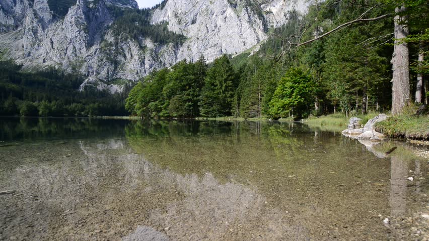 lake langbathsee, ebensee, salzkammergut, upper austria