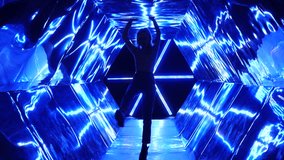 Young girl silhouette posing on bright background - Powered by Shutterstock - Get 15% off with code: PIKWIZARD15