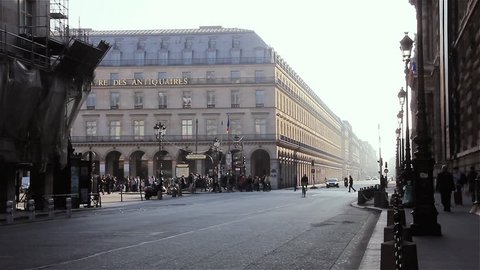 Early Morning Street Scene in Paris.