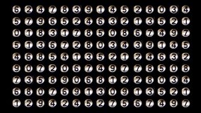collection of numbers made from found vintage objects and equipment made into a counting sequence
