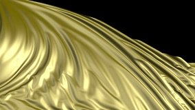 Golden fabric in slow motion. The fabric develops smoothly in the wind - Powered by Shutterstock - Get 15% off with code: PIKWIZARD15