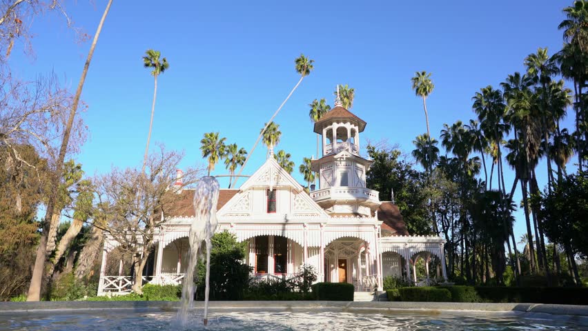 Exterior view of the Queen Anne Cottage at Los Angeles, California