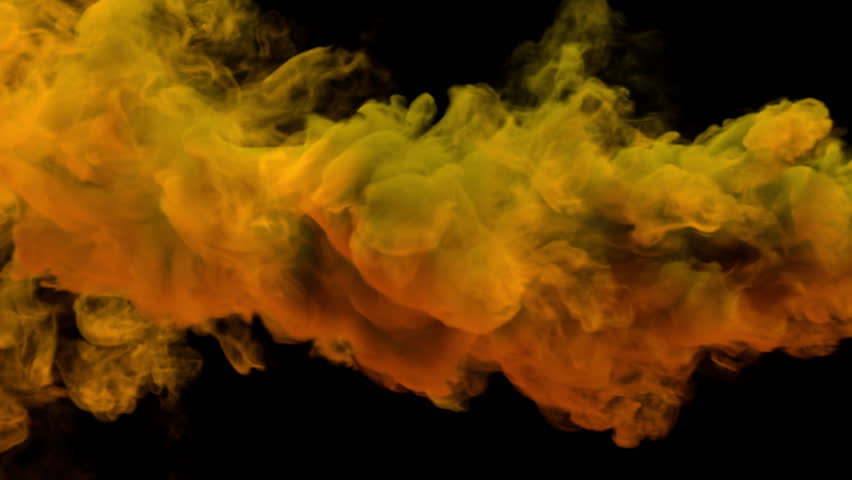 Colored torch smoke. Separated on pure black background, contains alpha channel.