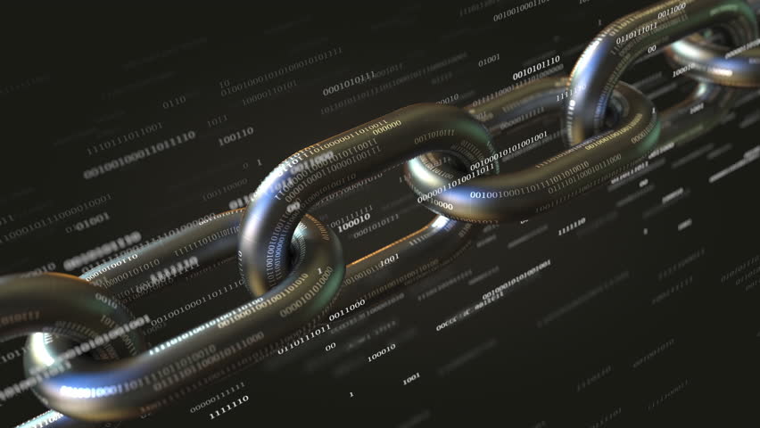 Chain and binary numbers. Blockchain technology conceptual loopable animation - Powered by Shutterstock - Get 15% off with code: PIKWIZARD15
