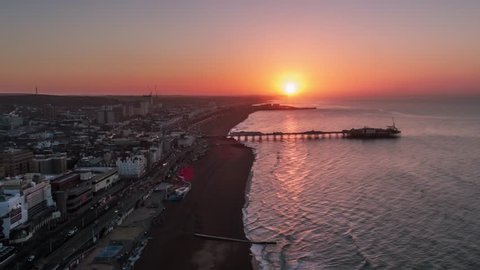 Aerial view of Brighton, Brighton Waterfront, United Kingdom