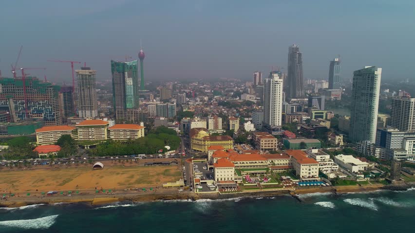 Aerial. Colombo - commercial capital and largest city of Sri Lanka.