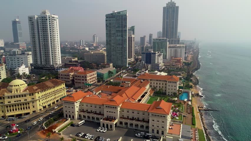 Aerial. Colombo - commercial capital and largest city of Sri Lanka.