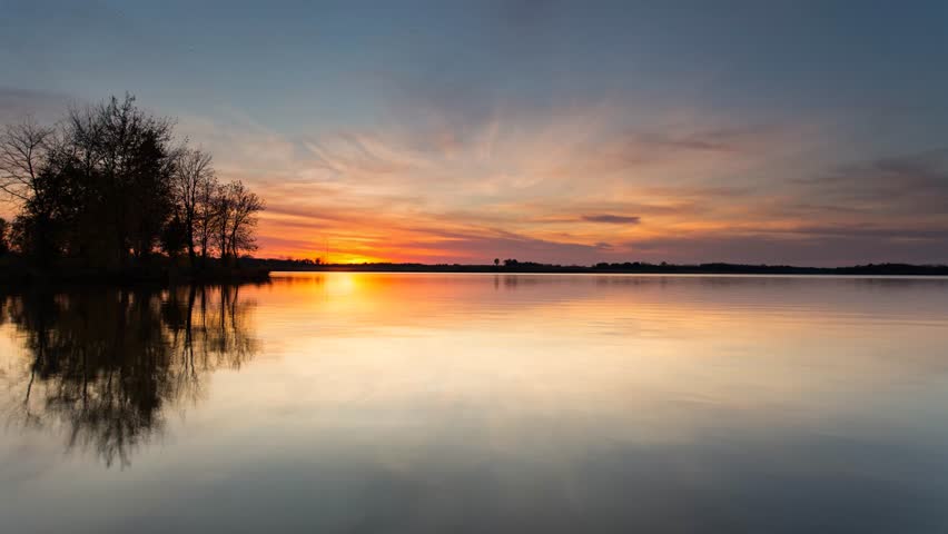 4K Sunset Timelapse in Iowa, USA