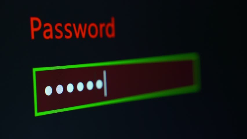 Password Entry  Process. someone entering their password on a computer screen Royalty-Free Stock Footage #1025087171