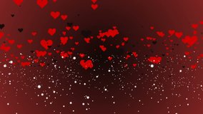 Valentines day hearts love romantic backdrop animation motion graphic background. Ideal to enhance any video presentation for displaying your logo, titles with a neutral and stylish background.