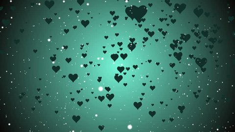 Abstract Hearts particles Valentine’s Day elegant backdrop motion graphic background vj.