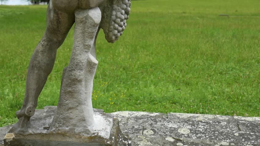 Naked statue in Meggen, Switzerland