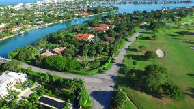 Aerial video of estates 4k